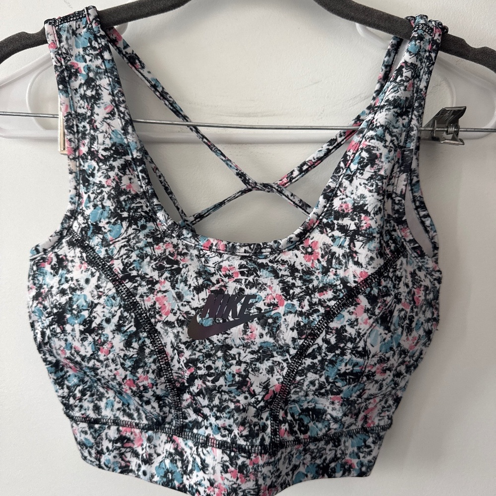 NIKE Dri-fit workout set size M multicolored blue and white